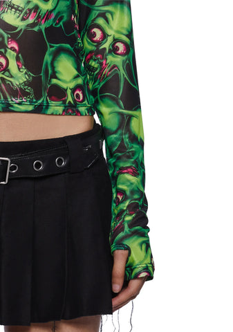 Brain Drain Mesh Top