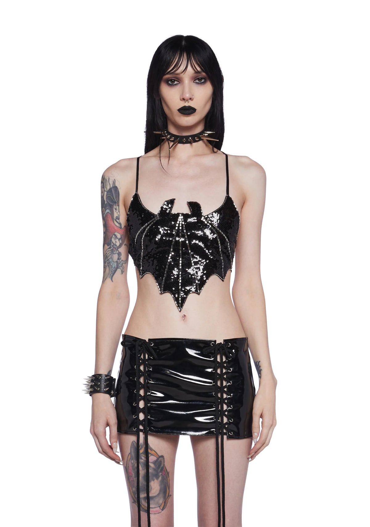 Cave Rave Sequin Bat Top