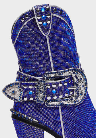 Sheriff Shine Cowboy Boots - Blue