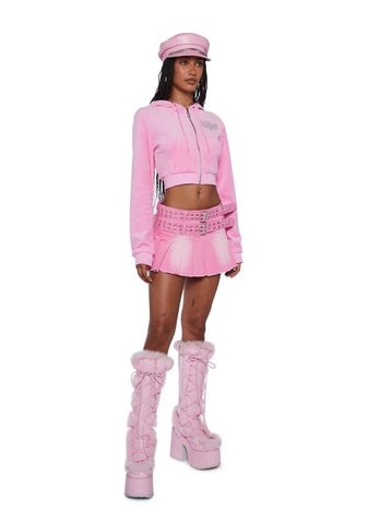 Keep It Glossy Velour Jacket