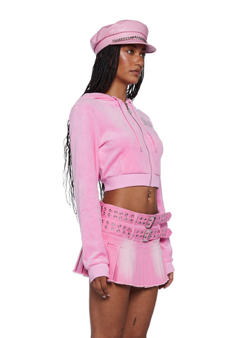 Keep It Glossy Velour Jacket