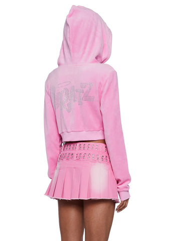 Keep It Glossy Velour Jacket