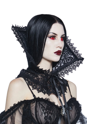 Kiss Of Death Lace Collar