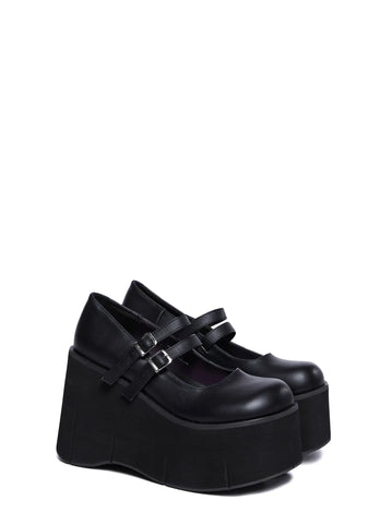 KERA-08 Platform Mary Jane Shoes