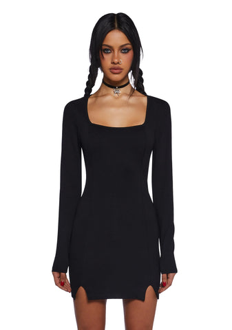 Black Cat Chaos Mini Dress