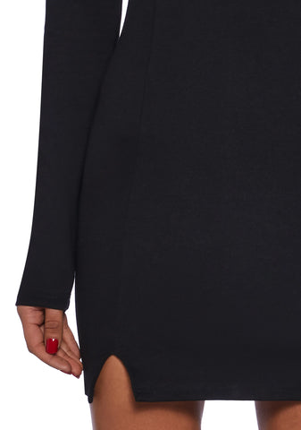 Black Cat Chaos Mini Dress