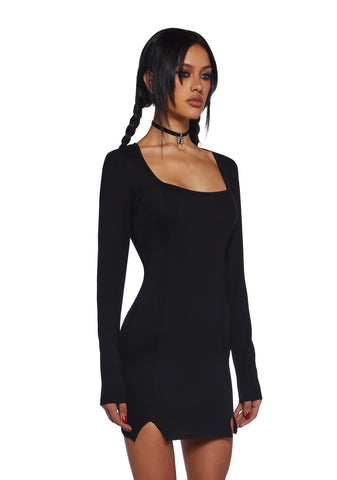 Black Cat Chaos Mini Dress