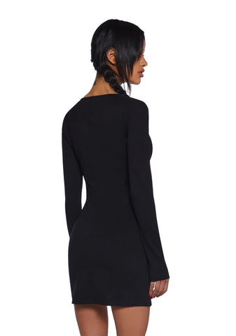 Black Cat Chaos Mini Dress