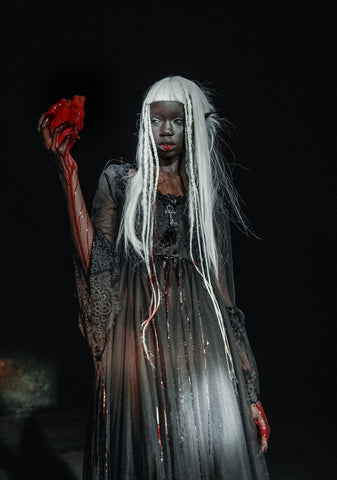 Dance With Death Maxi Dress - Black