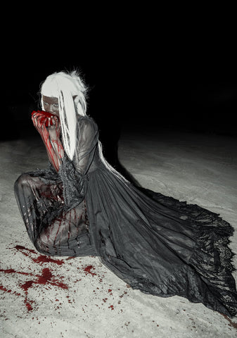 Dance With Death Maxi Dress - Black