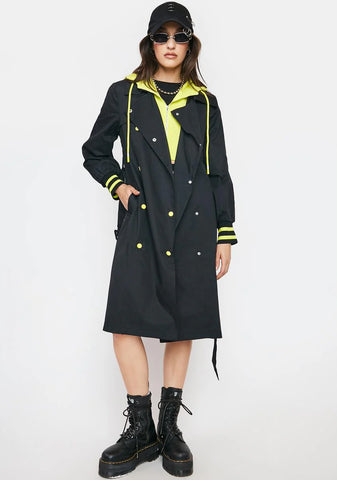 Fair Weather Hoodie Trench Coat