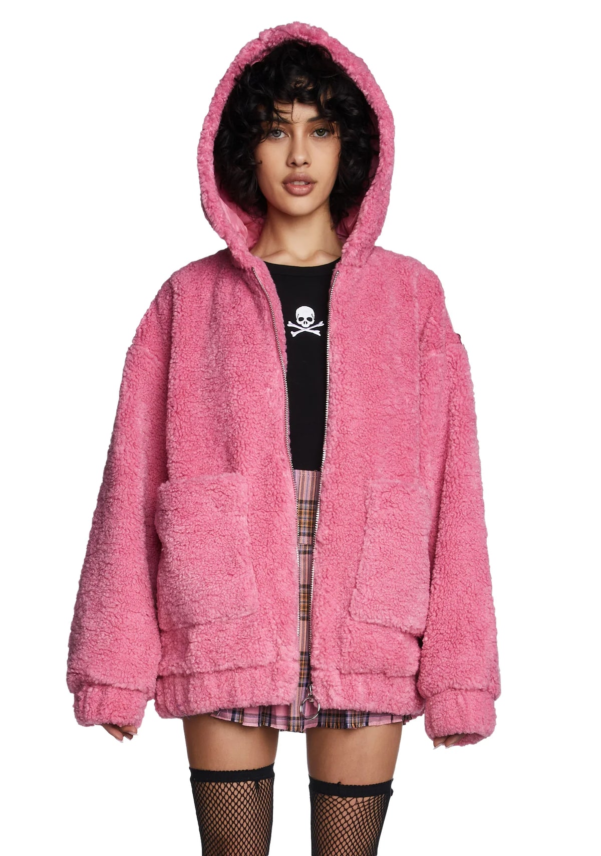 Teenage Kicks Hooded Sherpa Jacket