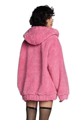 Teenage Kicks Hooded Sherpa Jacket