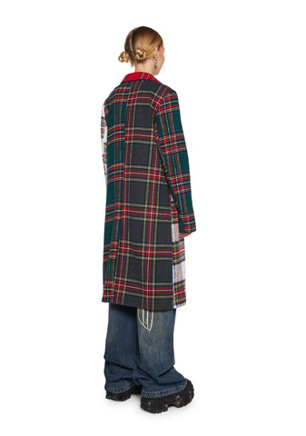 Taste Of Fury Plaid Coat