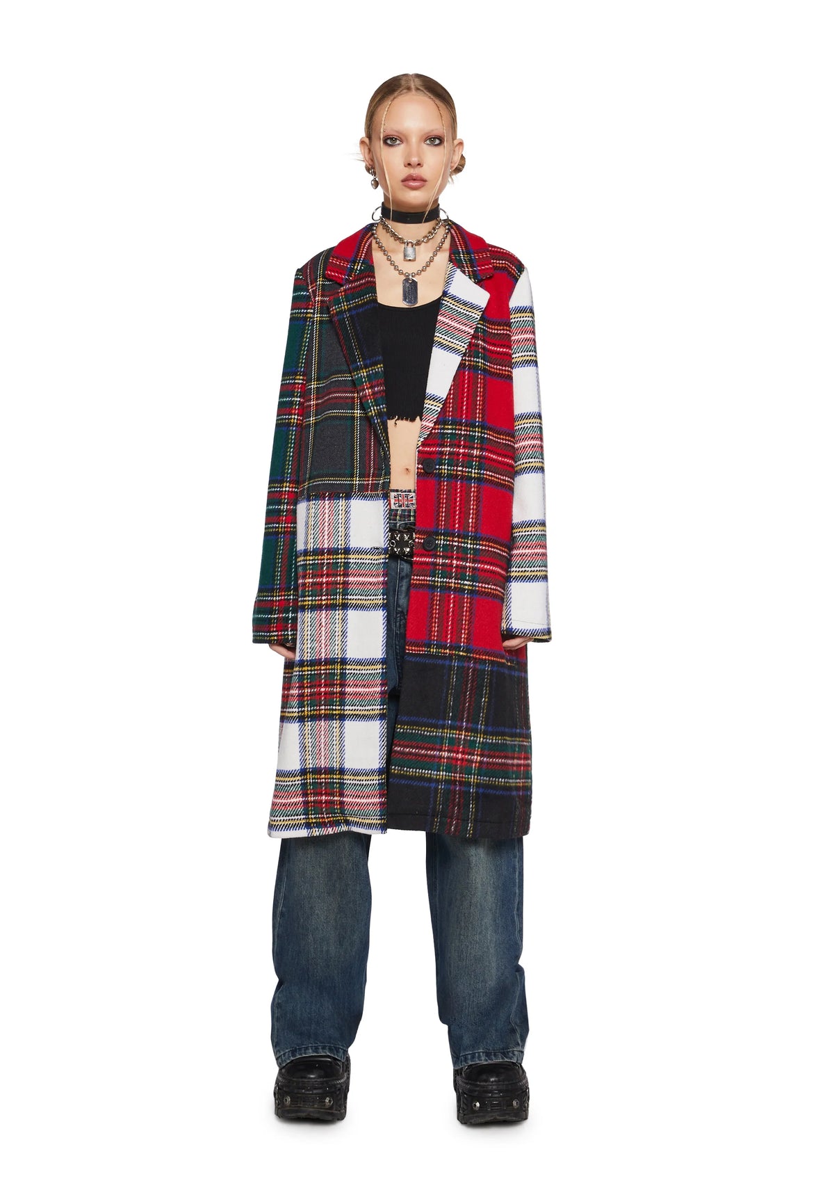 Taste Of Fury Plaid Coat