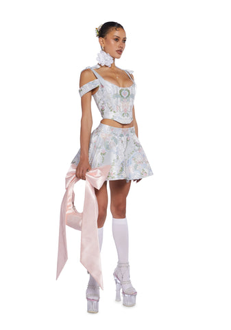 If The Shoe Fits Brocade Corset Top