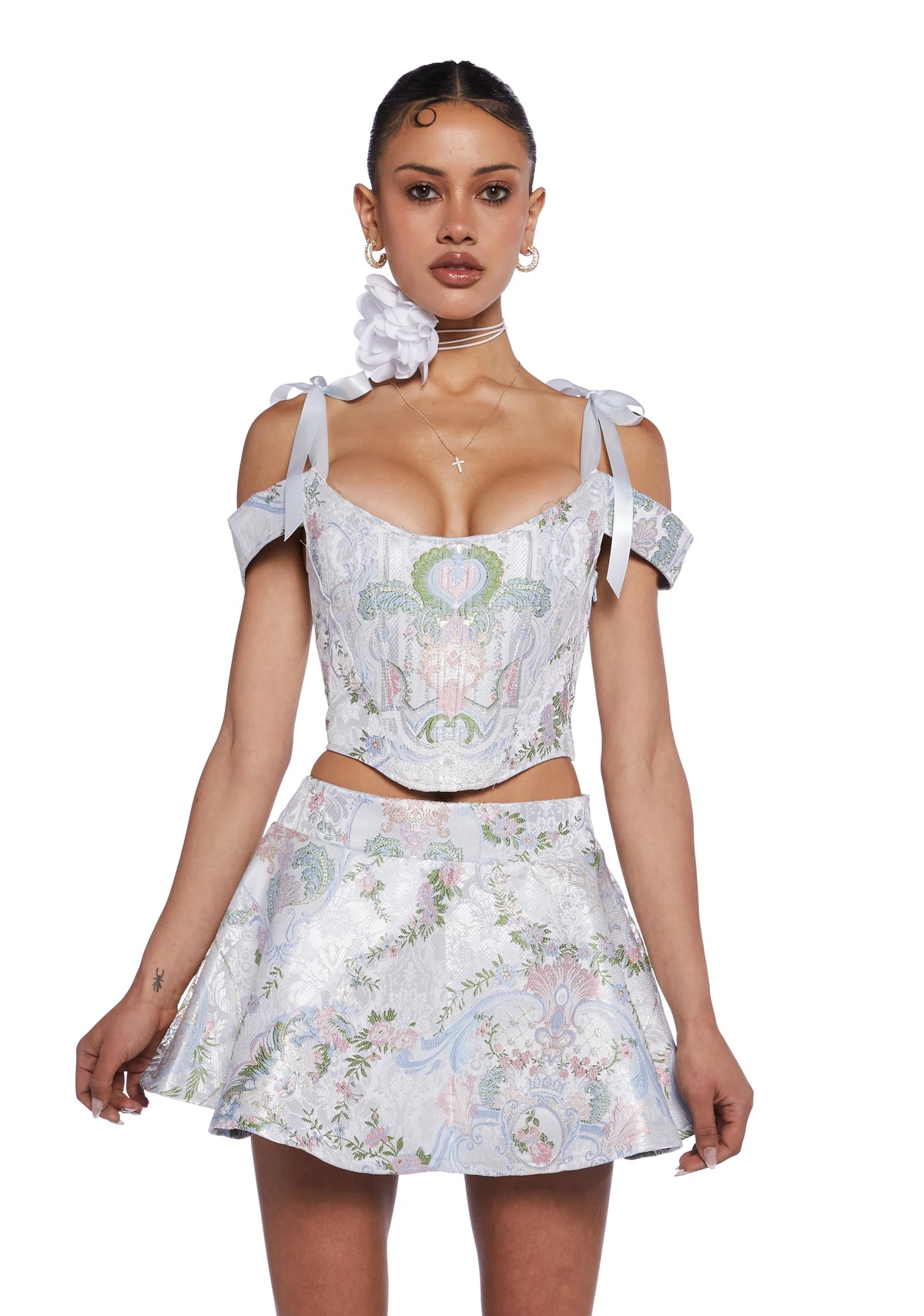 If The Shoe Fits Brocade Corset Top
