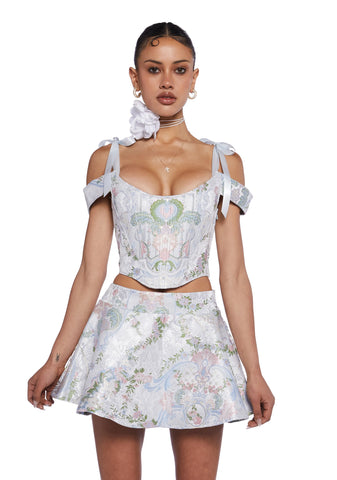 If The Shoe Fits Brocade Corset Top