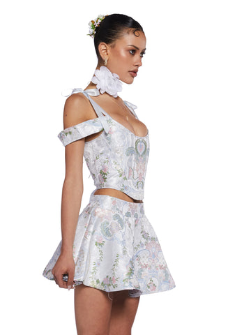 If The Shoe Fits Brocade Corset Top