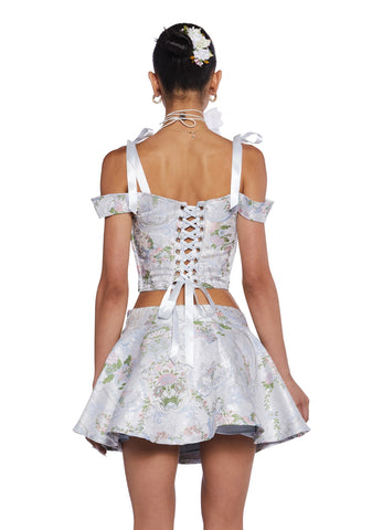 If The Shoe Fits Brocade Corset Top