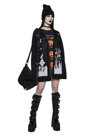 House Of Haunts Knit Cardigan