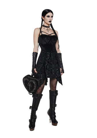 Too Far Gone Velvet Dress