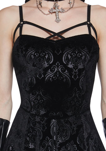 Too Far Gone Velvet Dress