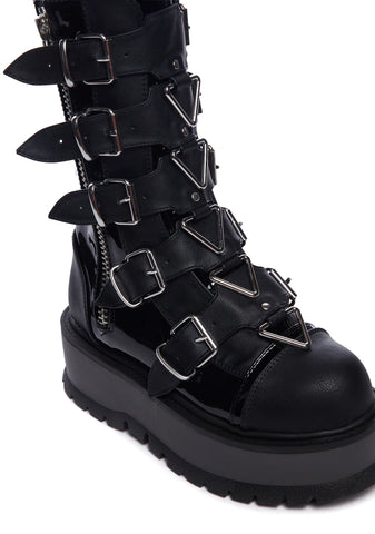 Slacker-160 Platform Mid-Calf Boots