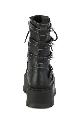 Slacker-165 Platform Mid-Calf Boots