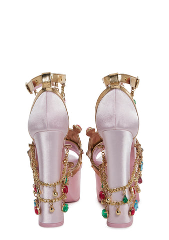 Crowned Charmer Platform Heels