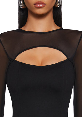 Gut Feelings Cut-Out Corset Top