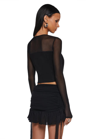 Gut Feelings Cut-Out Corset Top