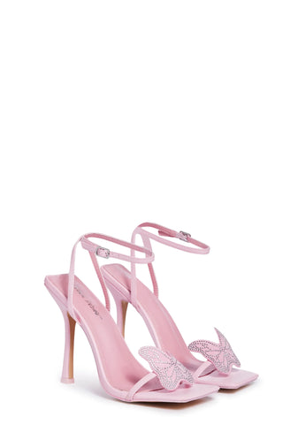Blossom Stiletto Heels - Pink