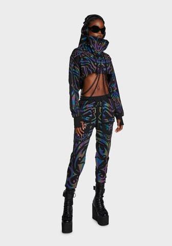 Moon Labyrinth Reflective Chain Hoodie