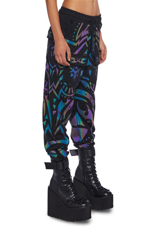 Moon Labyrinth Reflective Joggers