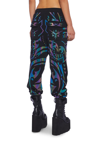 Moon Labyrinth Reflective Joggers