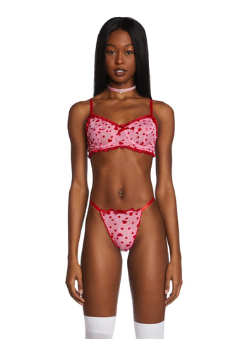 Candy Feelin' Lovesick Mesh Bralette