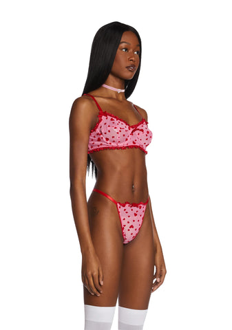 Candy Feelin' Lovesick Mesh Bralette