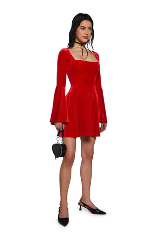 Ruby Strike A Pose Bell Sleeve Dress