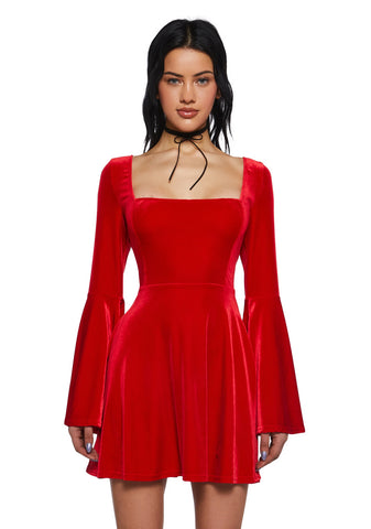 Ruby Strike A Pose Bell Sleeve Dress