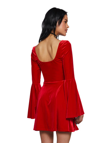 Ruby Strike A Pose Bell Sleeve Dress