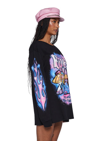 Noir Bratz Pack Graphic Long Sleeve Tee