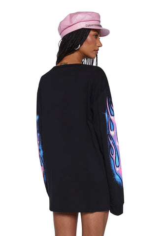 Noir Bratz Pack Graphic Long Sleeve Tee