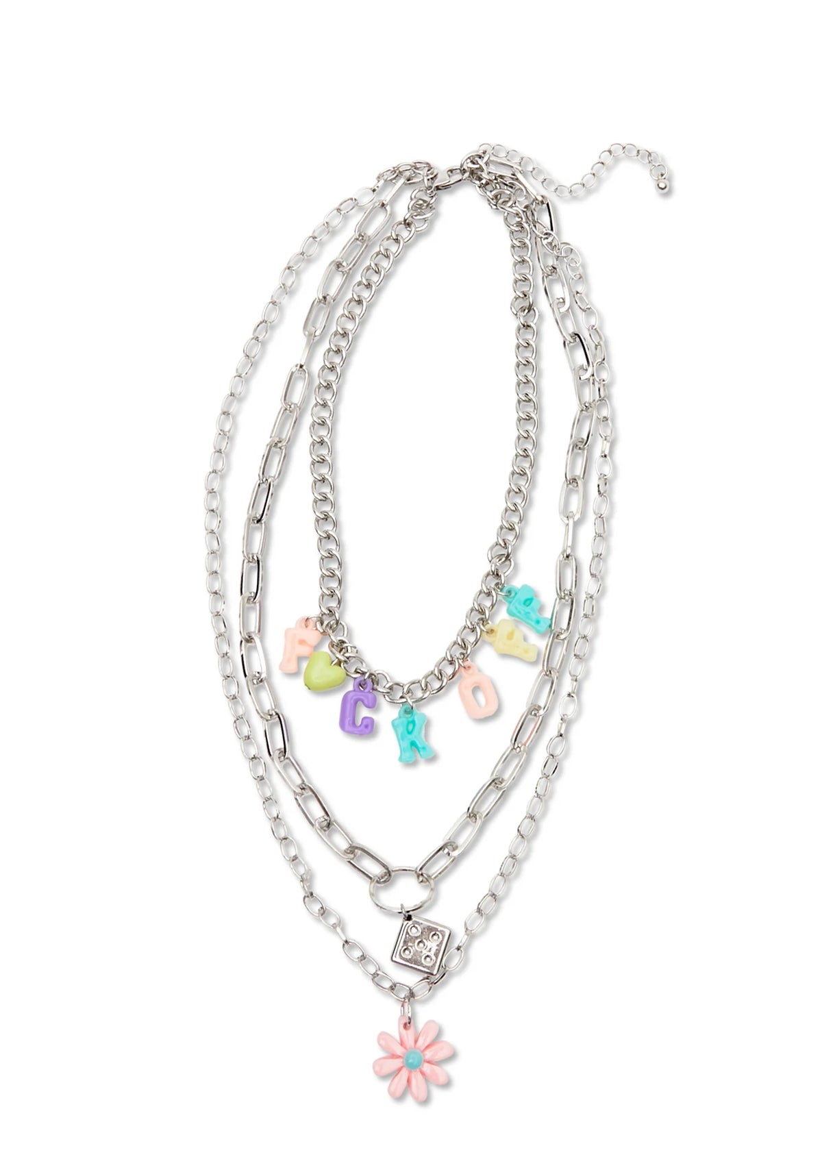 Eff Off Chain Layered Necklace