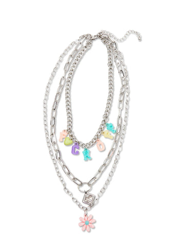 Eff Off Chain Layered Necklace