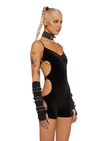 I Bodied That Velour Romper