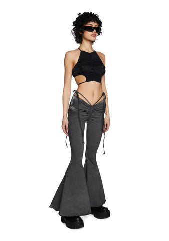 Reverb V-Cut Washed Bell Bottoms