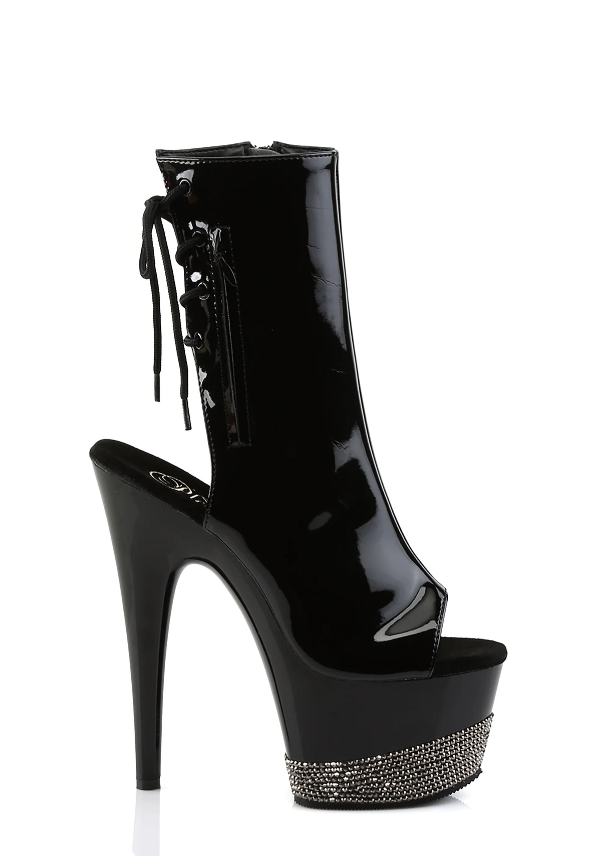 Adore-1018 Platform Ankle Boots-Black