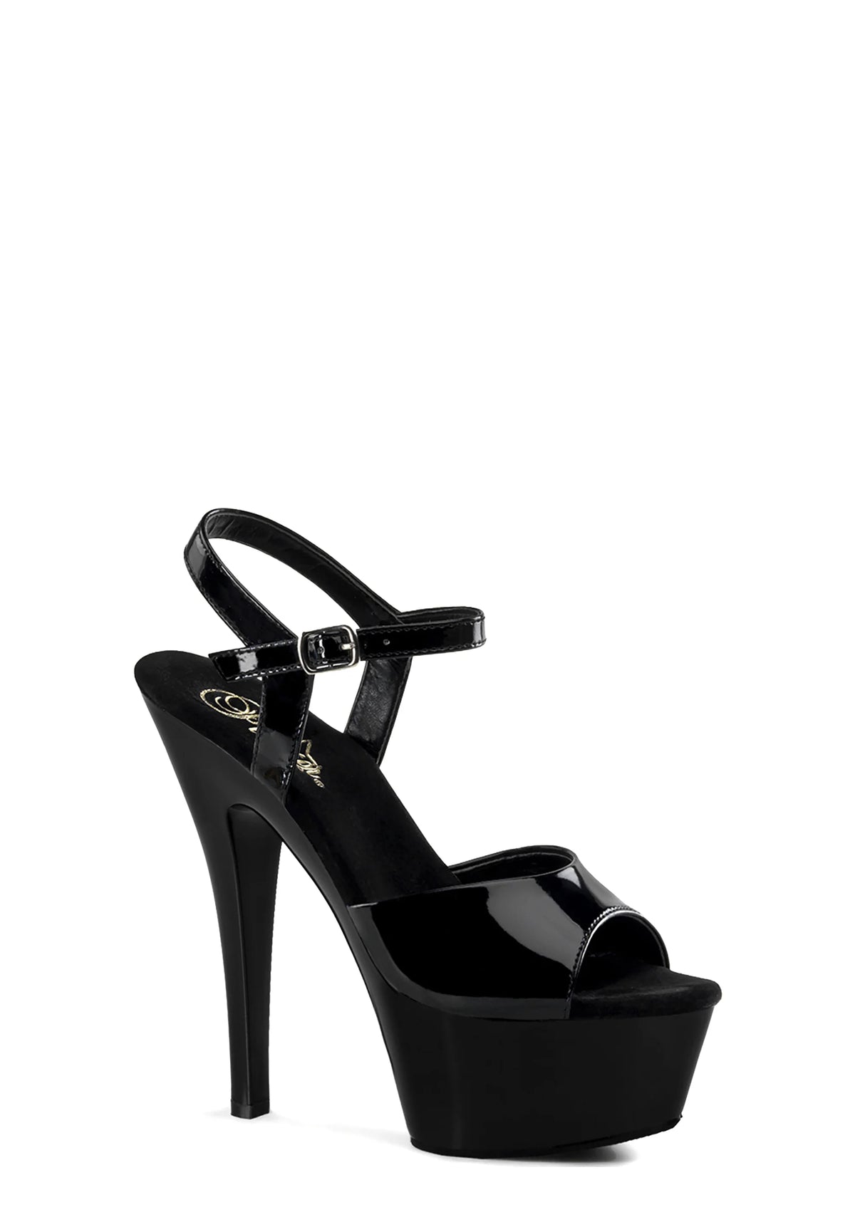 Kiss-209 Platform Ankle Strap Sandals-Black