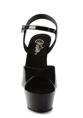 Kiss-209 Platform Ankle Strap Sandals-Black
